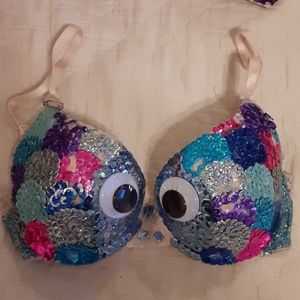 Custom made bras (Rainbow Fish kid book)